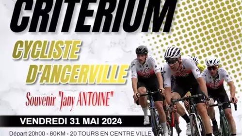Critérium cycliste le 31 mai Souvenir Jany Antoine